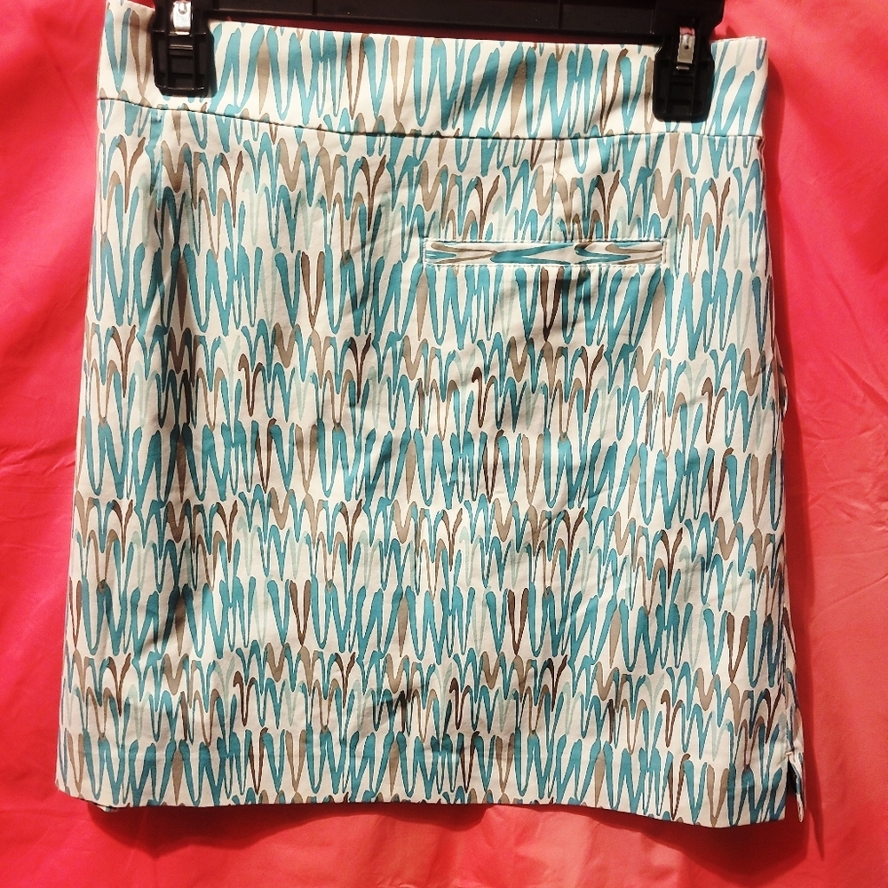 Cutter & Buck CB DryTec Geometric Print Golf Skort. Ladies Size 14 - Picture 3 of 8